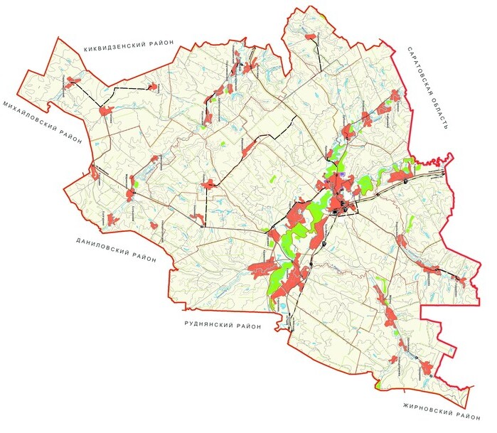 Карта еланского района